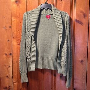 Green Knit Cardigan